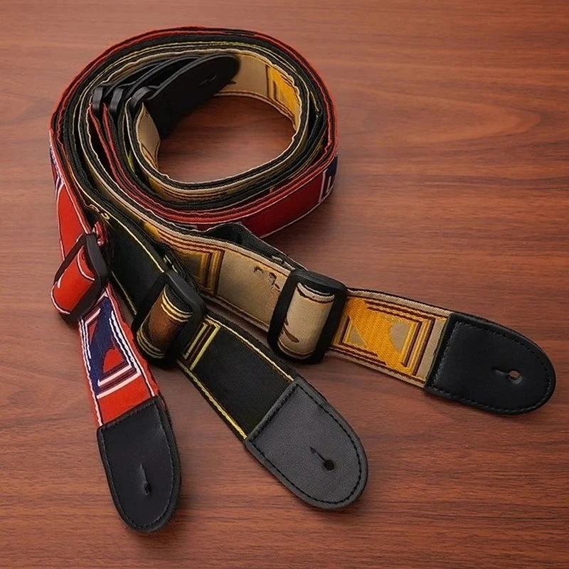 1pc Embroidery Guitar Strap Le - Leather Classic Strap ulasan dan harga