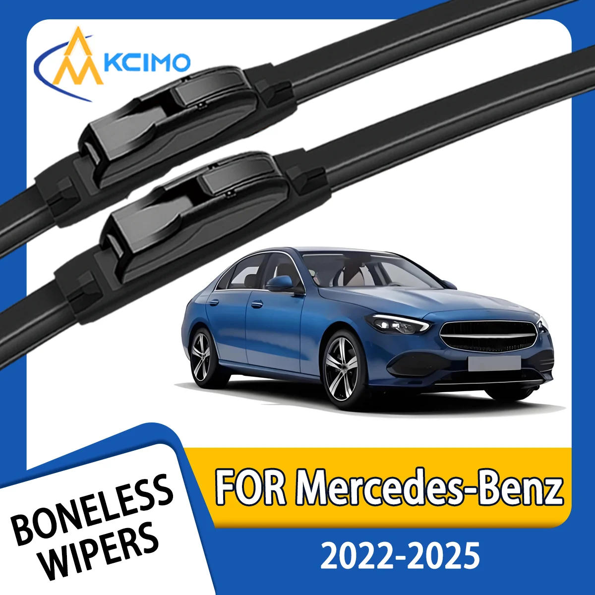 

KCIMO 2PCS New Front Windshield Wiper Blade for Mercedes-Benz C-Class W206 S206 (Wagon) 2022-2025 Front Windshield Accessories