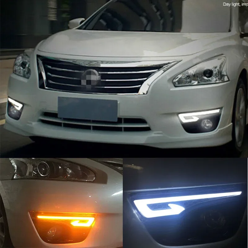 

For Nissan Teana Altima 2013-2016 LED DRL Daytime Running Light Fog Lamp 12V Car Running Lights
