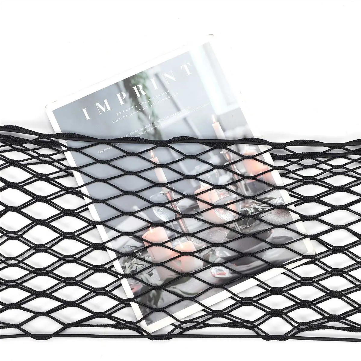 Compatible Car Trunk Luggage Net Rear Cargo Mesh Net Storage Elastic Holder for - W447 Metris Truck Parts