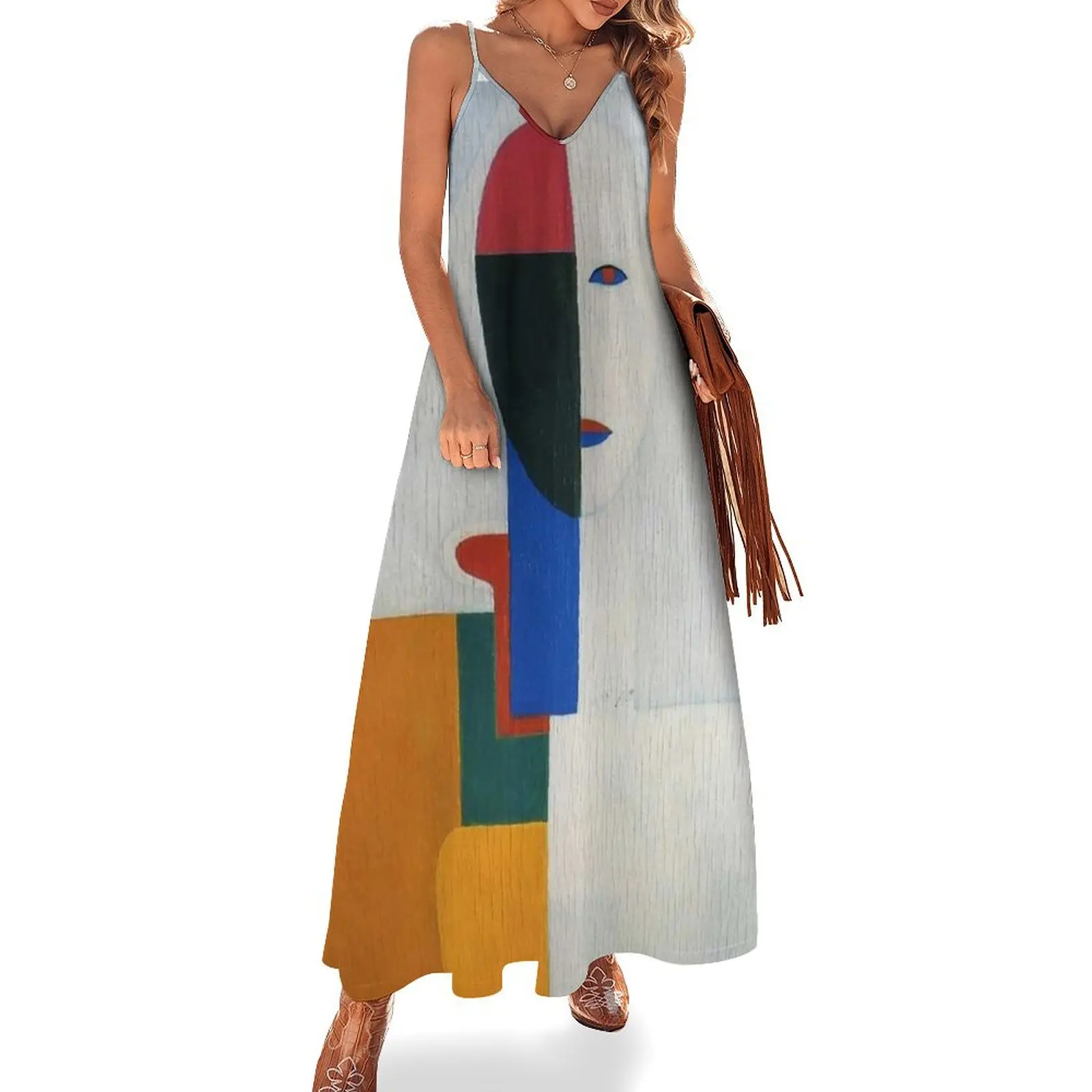 

HD- Woman torso, by Kazimir Malevich. 1932 - High Definition Sleeveless Long Dress Long dress women's summer dress 2025