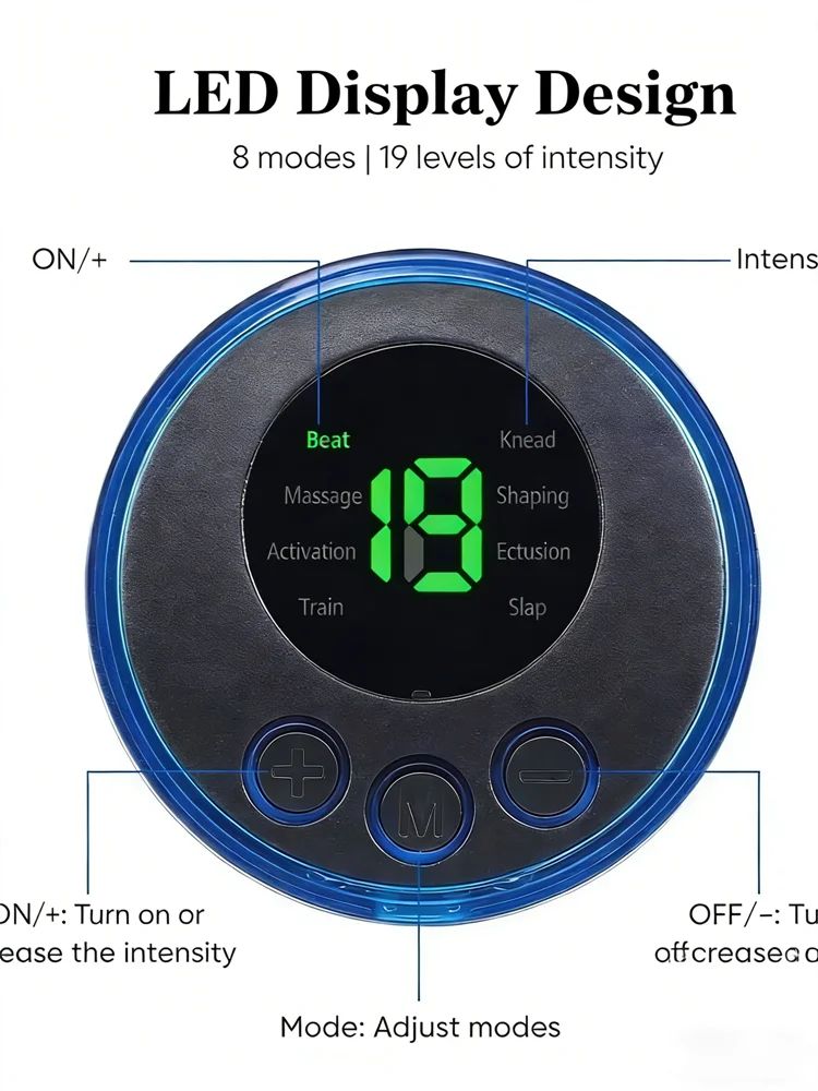 Butterfly Microcurrent Massager Relieves muscle pain, promotes blood circulation, muscle stimulator