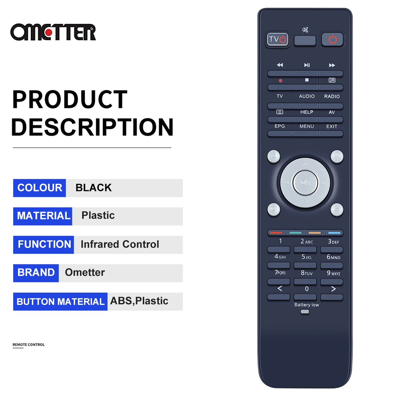 VU+ Remote Control for VU Duo2 / VU+ Duo 2 / VU+ Duo / VU + Uno 4k / Solo 2 STB Ultimo 4K Zero TV Box with TV Universal Function