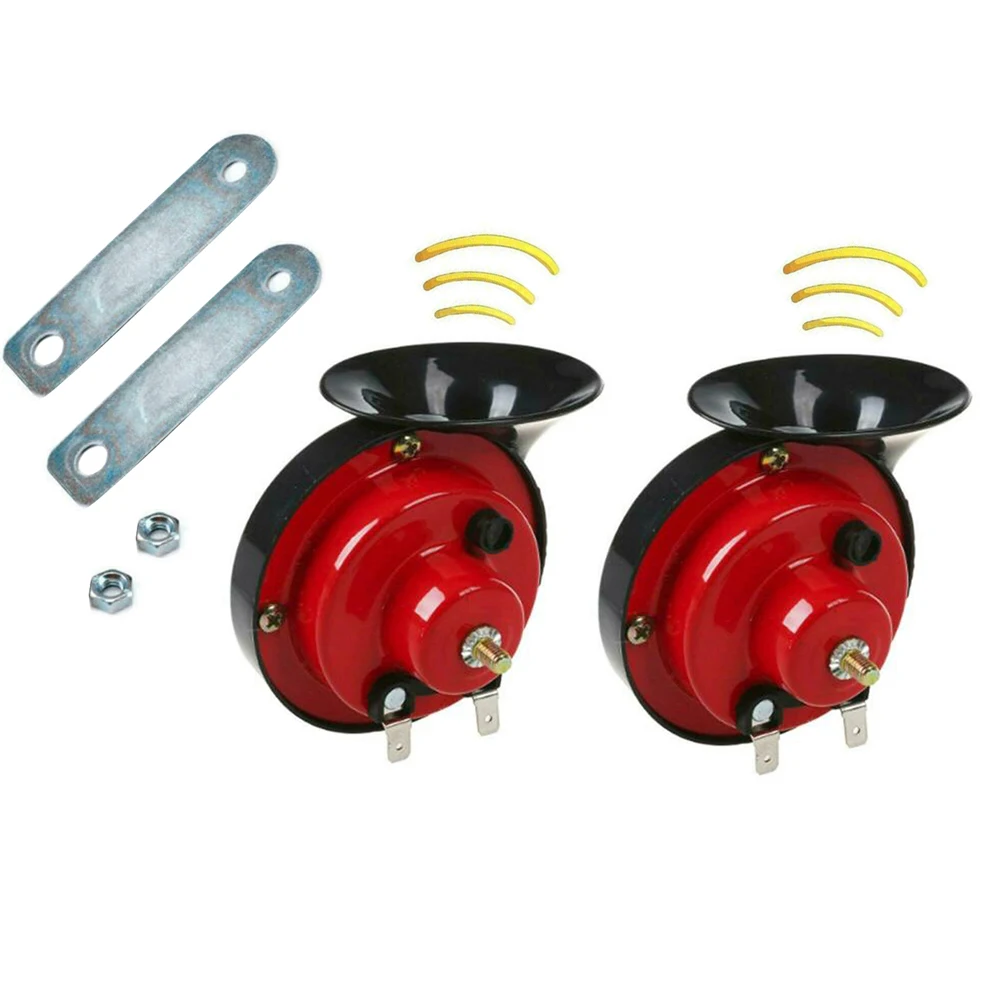 

Compact Motorcycle Horn Motorcycle Horn Metal Non Oxidized ABS Structure 12V Vehicle Horn for Truck Karts Train Horn for Trucks