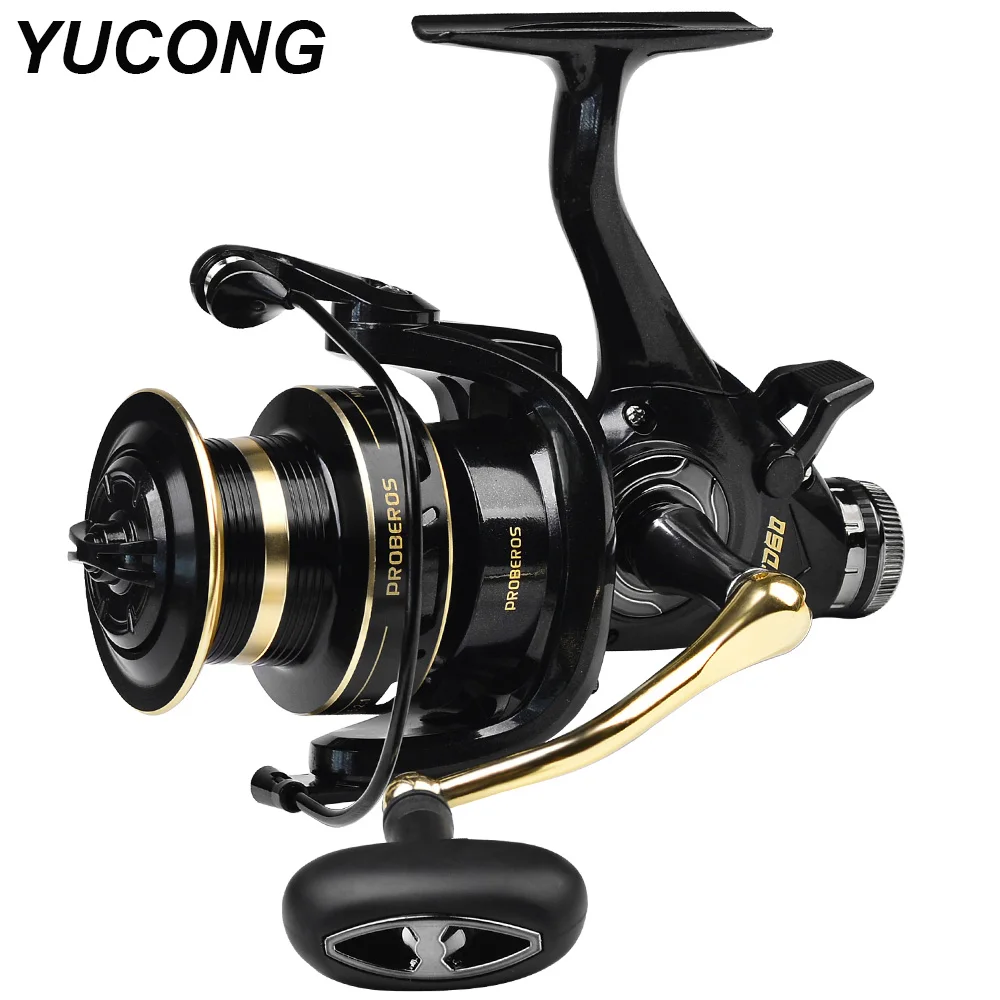 YUCONG Fishing Reel Metal Alloy Spool 11-19KG Max Drag Front&Rear Drag System Spinning Wheel 5.2:1 Gear Ratio Freshwater Wheel