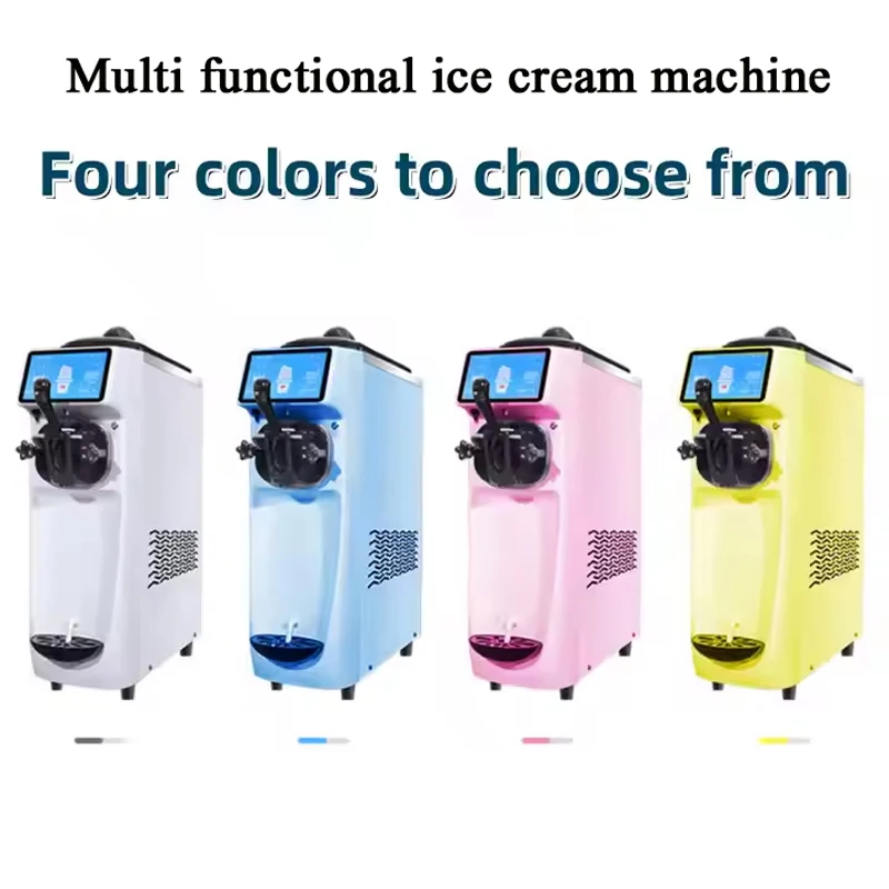 

Small Desktop Ice Cream Cone Maker Commercial 3 Flavor Soft Ice Cream Maker Machine