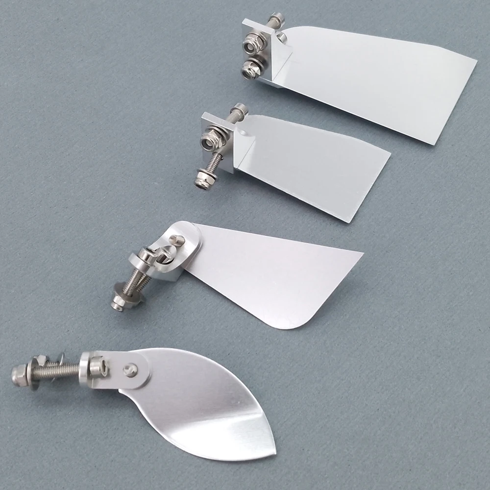 RC Boot einseitige Drehen Fin CNC Boot Fin Zubehör Ersatzteile für RC Racing Boot Geschwindigkeit MONO Yacht Hydroplane