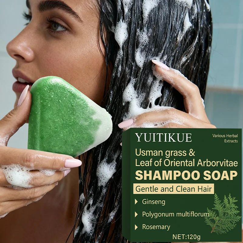 YUITIKUE Handmade solid soap nourishes hair, controls oil, keeps it fresh and voluminous, and soothes hair care