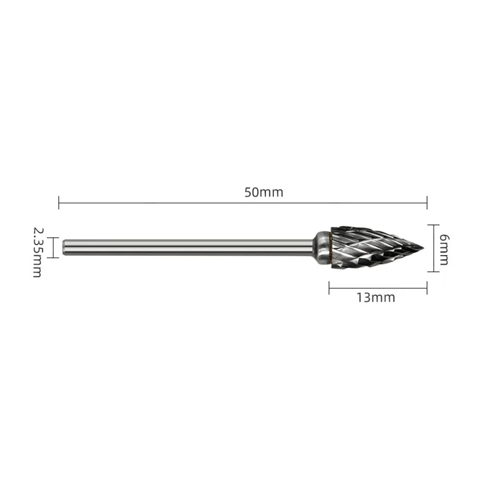 2.35MM Shank Burr Drill Bits For Metalworking Brand New Unused Manual Measurement Deviation Slight Color Difference