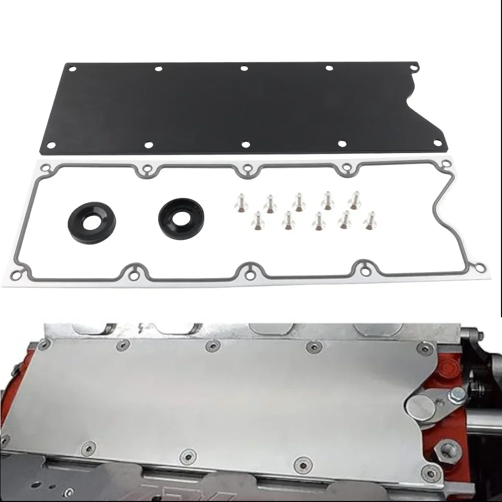 LS Gen 3 Engine Blocks Billet Valley Pan Cover Plate Cover Plate Billet Aluminum Low Profile For LSX LS1 LM7 LR4 LQ4 LS6 L59