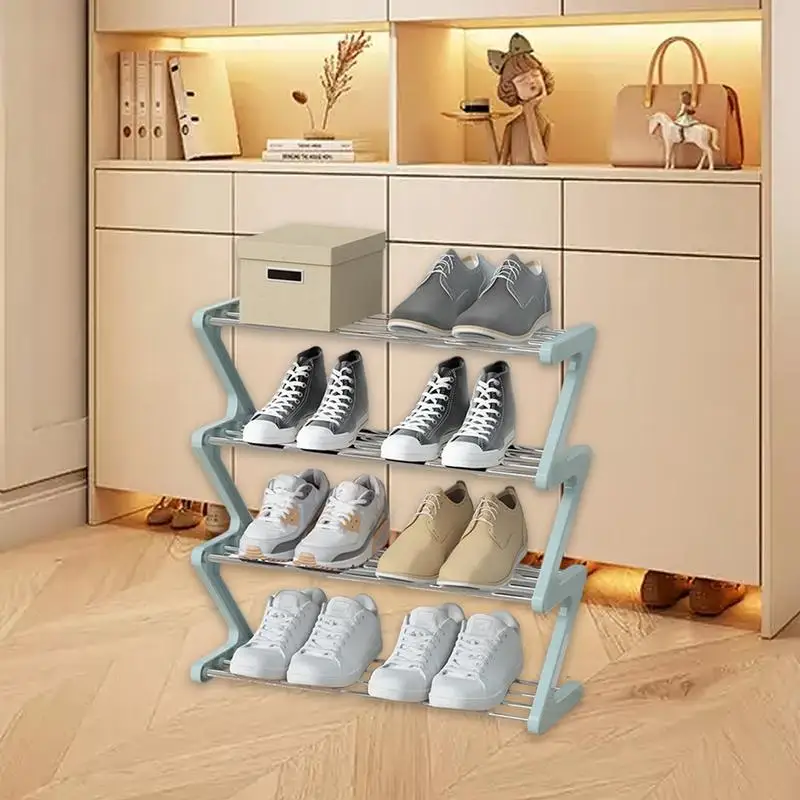 Shoe Rack for Closet Multi Layer Shoe Rack Shoe Cabinet Storage Space Saving Shoe Rack Z Shape Closet Shoe Boot Organizer