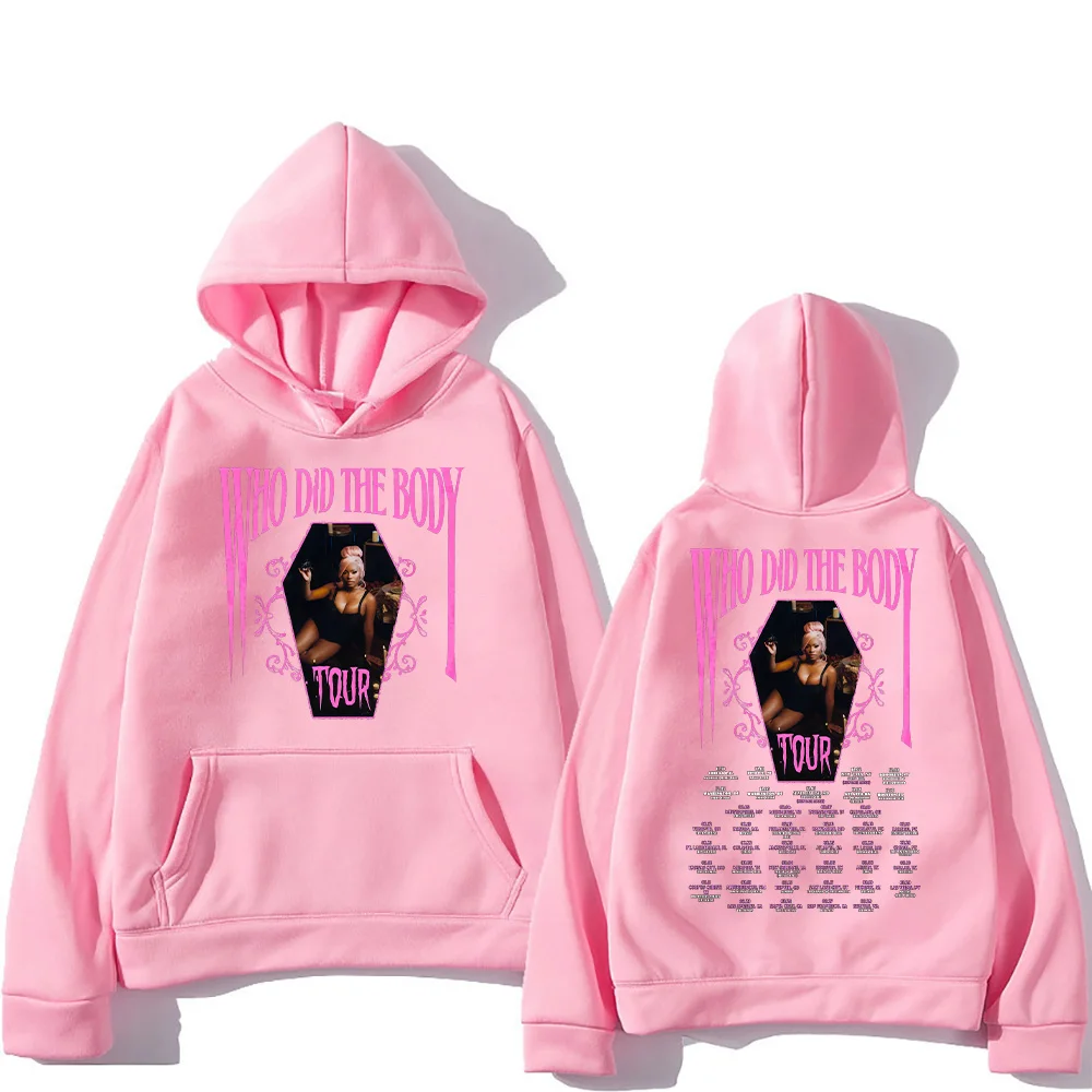 Monaleo Who Did The Body Tour هوديس جرافيك موضة الهيب هوب البلوفرات للجنسين كم طويل شارع العليا البلوز Y2K الشارع الشهير #2