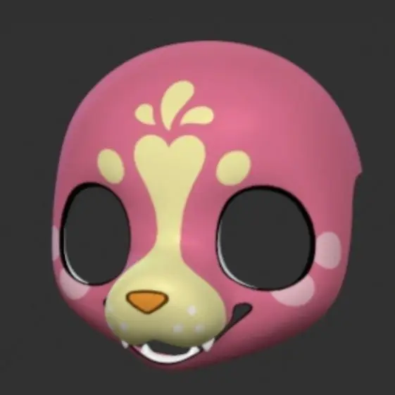 Kemono Base Mask fursuit Canidae Fursuit Kig Serie Beast Suit 3D Printed Skull Costume DIY Accessories Cosplay Mask furry