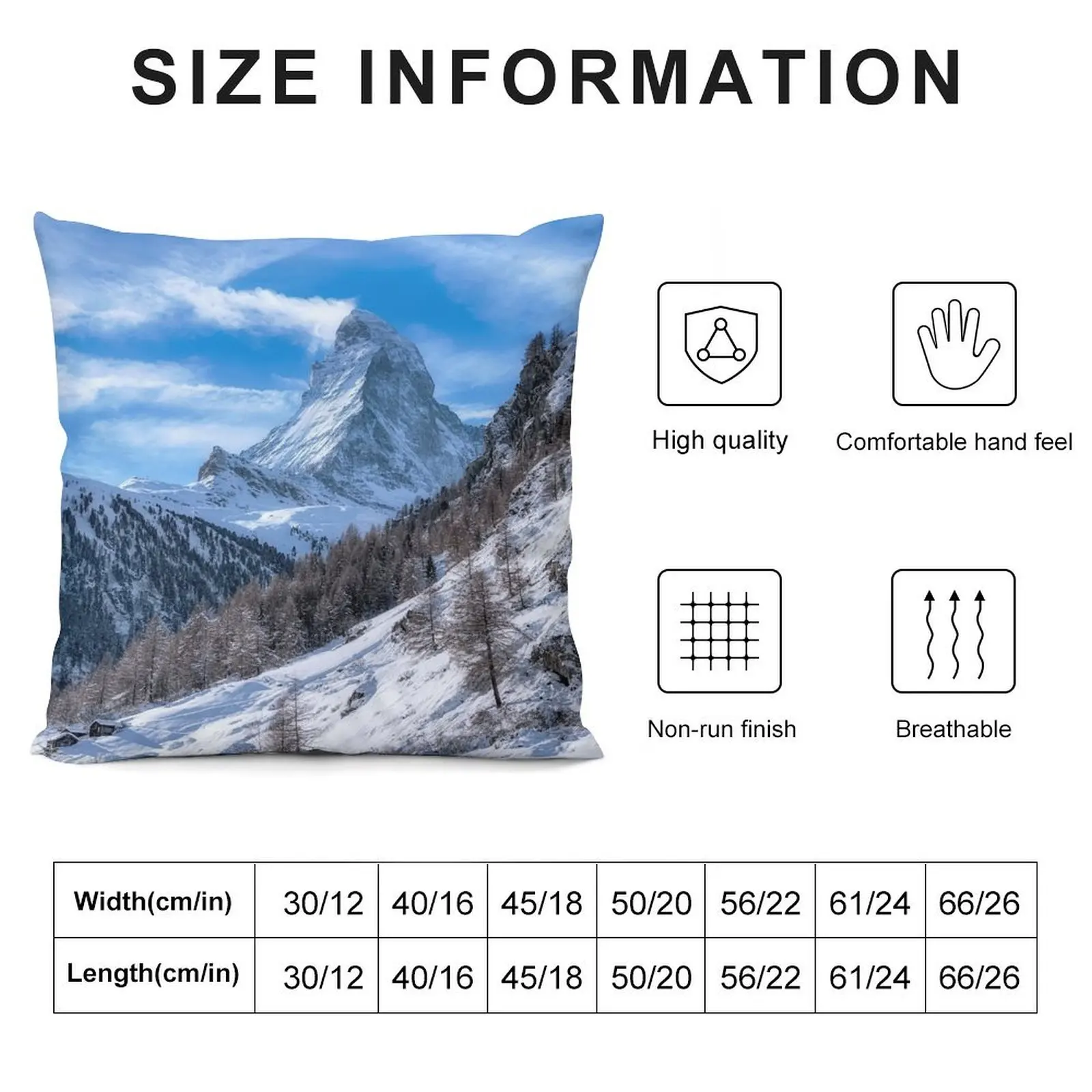 Zermatt-Matterhorn Switzerland Throw Pillow Pillow Cases New year Luxury Living Room Decorative Cushions pillow