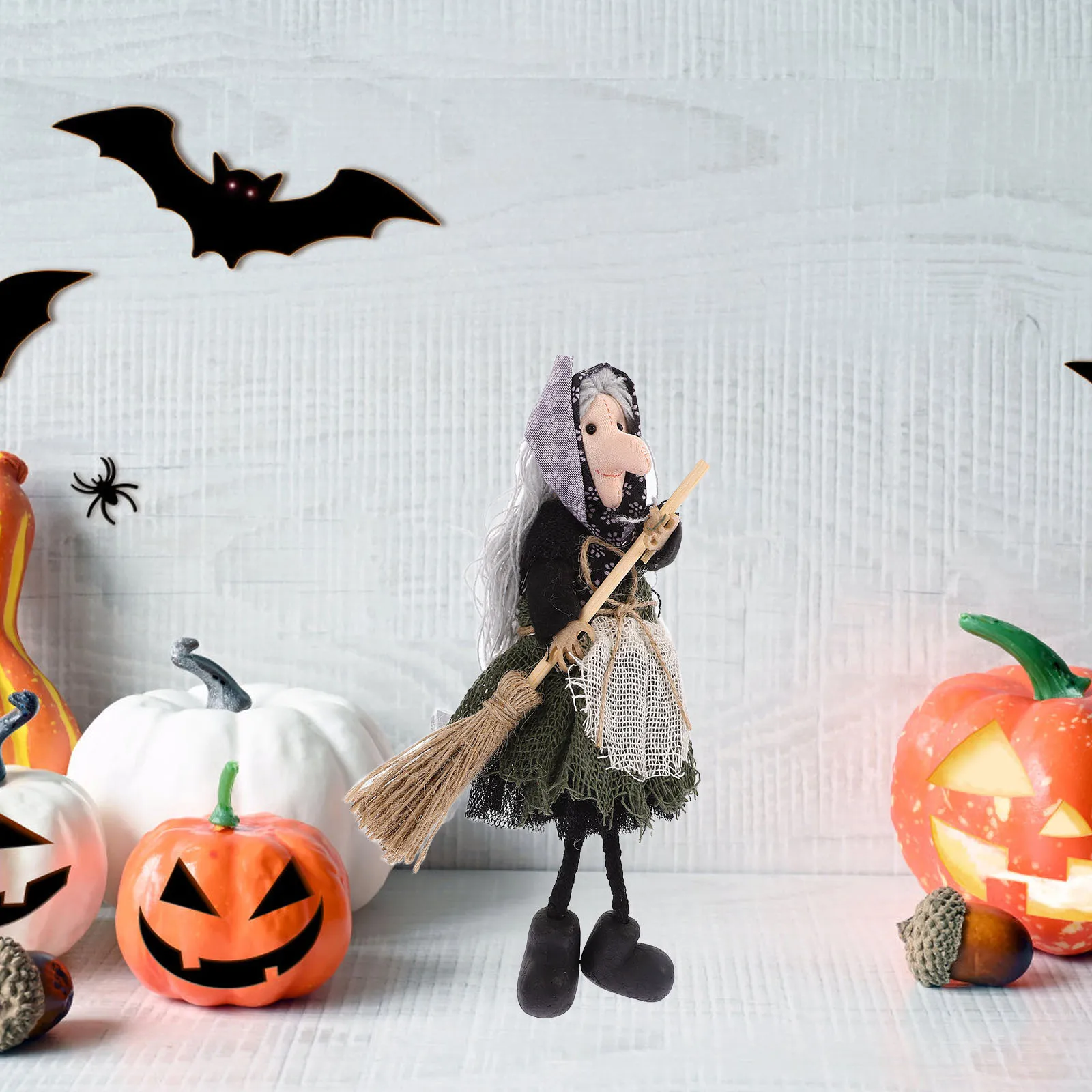 

Hanging Witch Halloween Decorative Figurine Adorable Festival Accessories Delicate Hanging Decoration Household Ornament