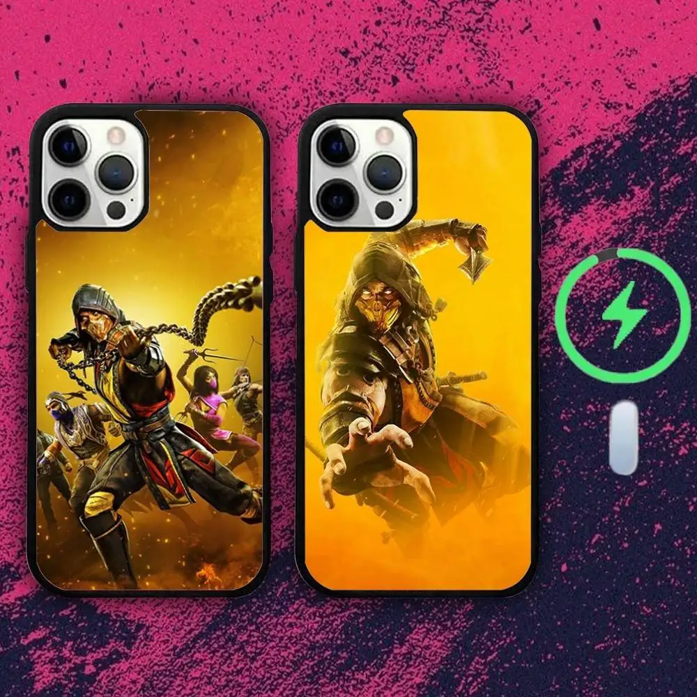

M-Mortals Game K-Kombat-ts Phone Case For iPhone 16e,16,15,14,13,12,11,Plus,Pro,Max,Mini Magsafe Magnetic Wireless Charging