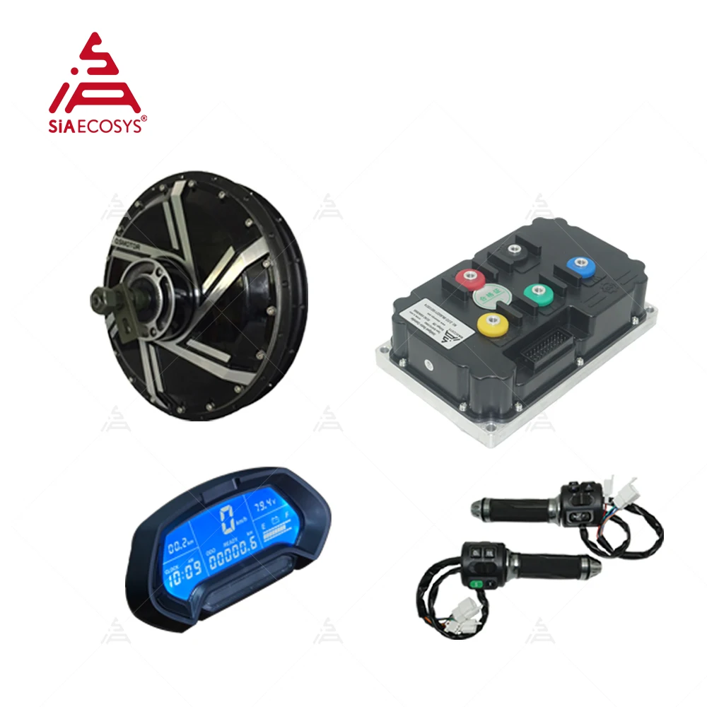 QS Motor 273 8000W V3 72V 120kph High-Speed DC Hub Motor ND72850 Controller New E-Motorcycle Speedometer 16000W Max Power BlackA