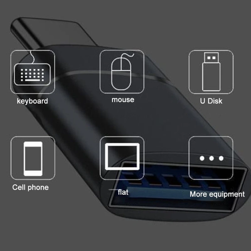 Металл, удобный для безопасного адаптера OTG типа к USB