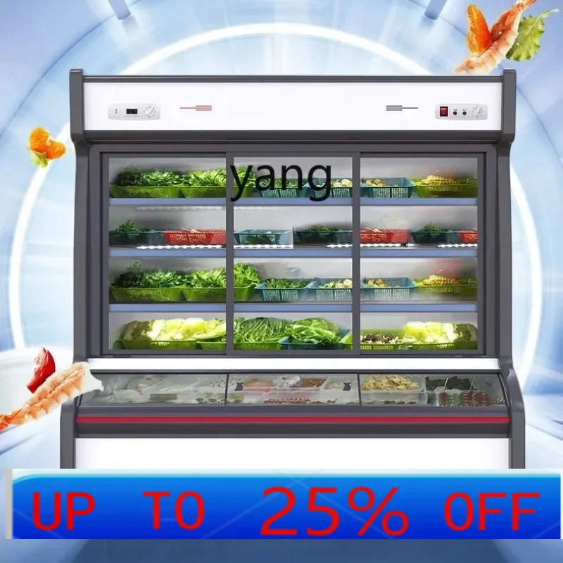 

lmm Commercial Refrigerated Freezer Hotel Malatang BBQ Fried Skewers Freezer