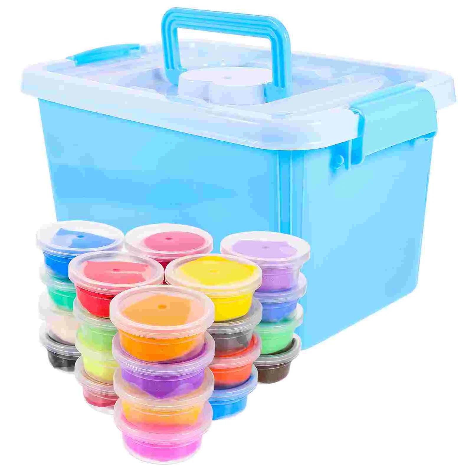 

24 Color Lightweight Clay Kit for Kids Craft Projects 24 Sculpting Tools Safe Non Children's Playthings Supplies