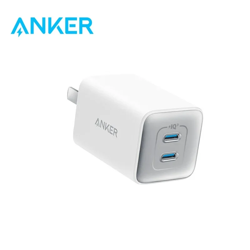 Anker 47W USB C Charger (Nano 3), 2 Port Compact Foldable GaN Fast Charger for iPhone 15/15 Plus/15 Pro/15 Pro Max/14, Galaxy, — product photo 1 of 1