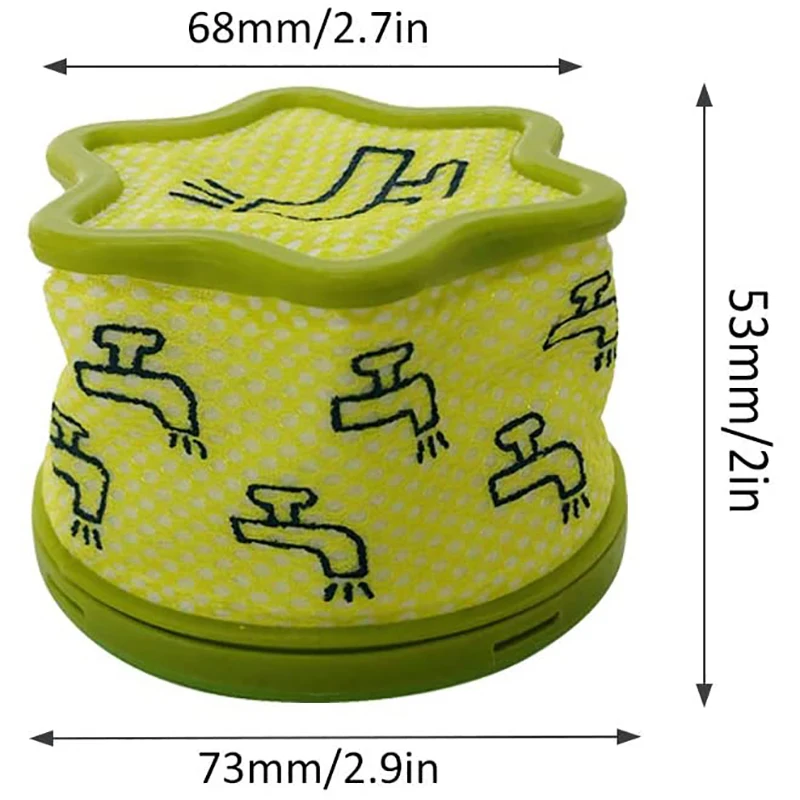 CLIM 1 шт. сменный вакуумный предварительный фильтр, совместимый с пылесосом A9, шнур Zero ADQ74774001