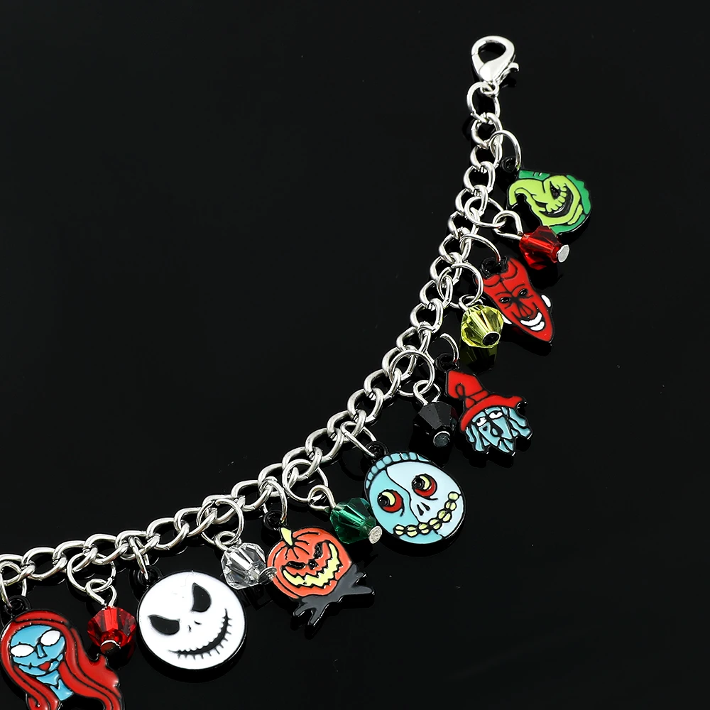 The Nightmare Before Christmas Bracelets for Women, Jack Skellington Sally, Oogie Boogie, Jewelry Charms, Trend, Accessories - view 4