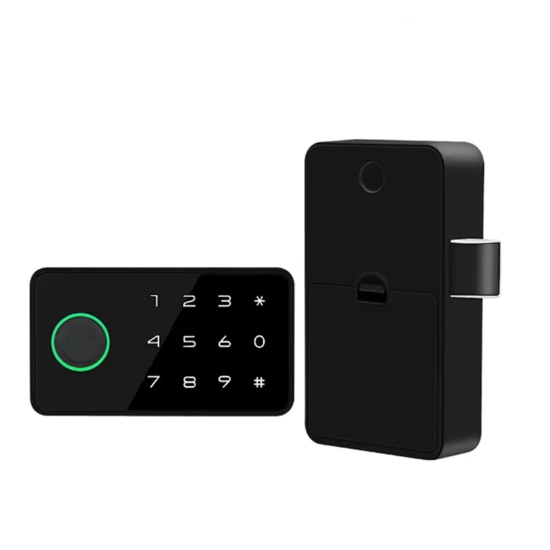 

ABVA-Tuya Smart Fingerprint No Punch Cam Lock Cabinet Lock Door Drawer Filing Cabinet Post Mail Locker Cupboard Locks