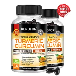 Curcumin & Black Pepper - Highly Absorbed, Ultra-Strength Turmeric Supplement - for Joint Support, Pain Relief, Antioxidant