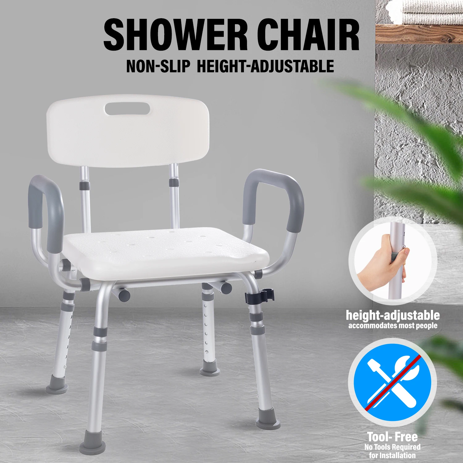 Pengxing Elderly Medical Anti-slip Shower Chair Bathroom Safety Bath Chair