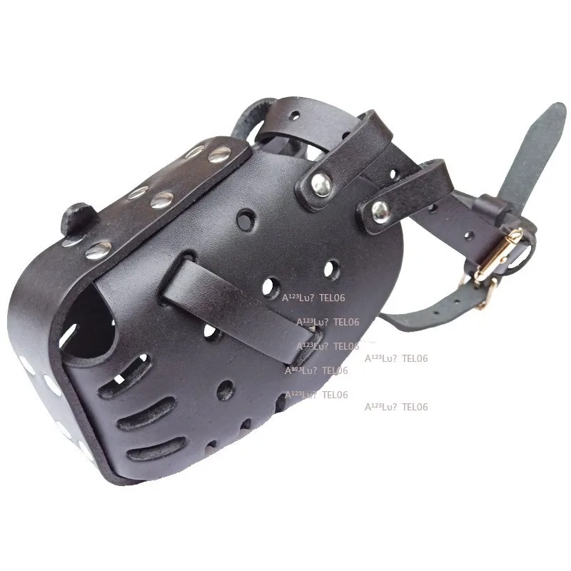 eather Dog Muzzle for Large Breeds German Shepherd Doberman Training Anti-Bite Cage
