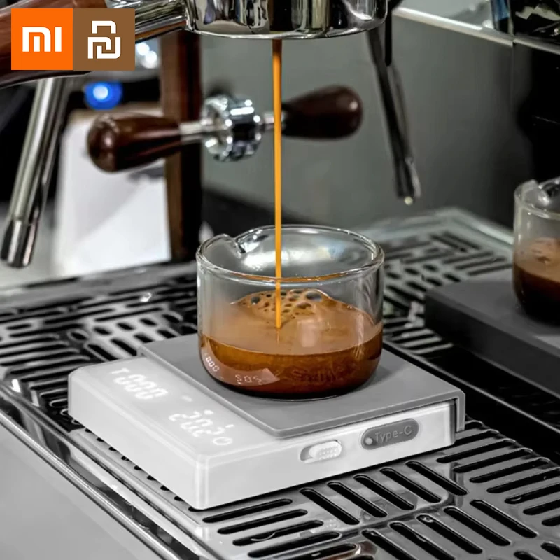 Xiaomi Youpin Kitchen Coffee Scale with Timer Rechargeable Digital Scale 0.1g High Precision 3 Modes Drip Espresso Scale Barista