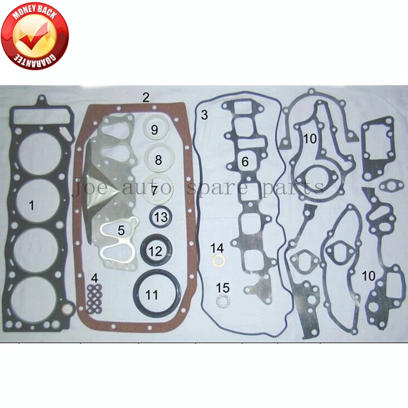 22R 22RE 22REC Engine Full gasket set kit for Toyota Land cruiser 4runner Celica Hilux VW Taro 2.4L 84-05 50099300 04111-35070