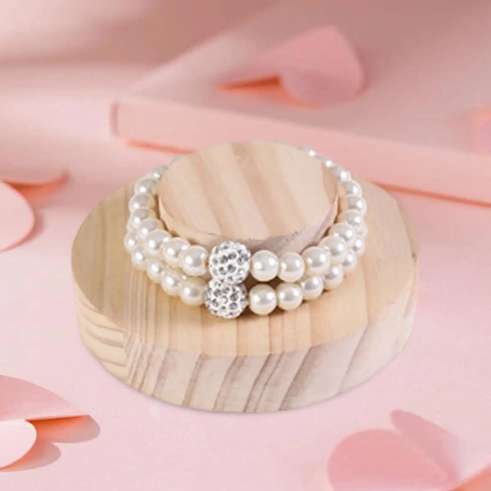 

Wooden Bracelet Display Stand, Bead String Watch Holder, Jewelry Display Stand for Vendors