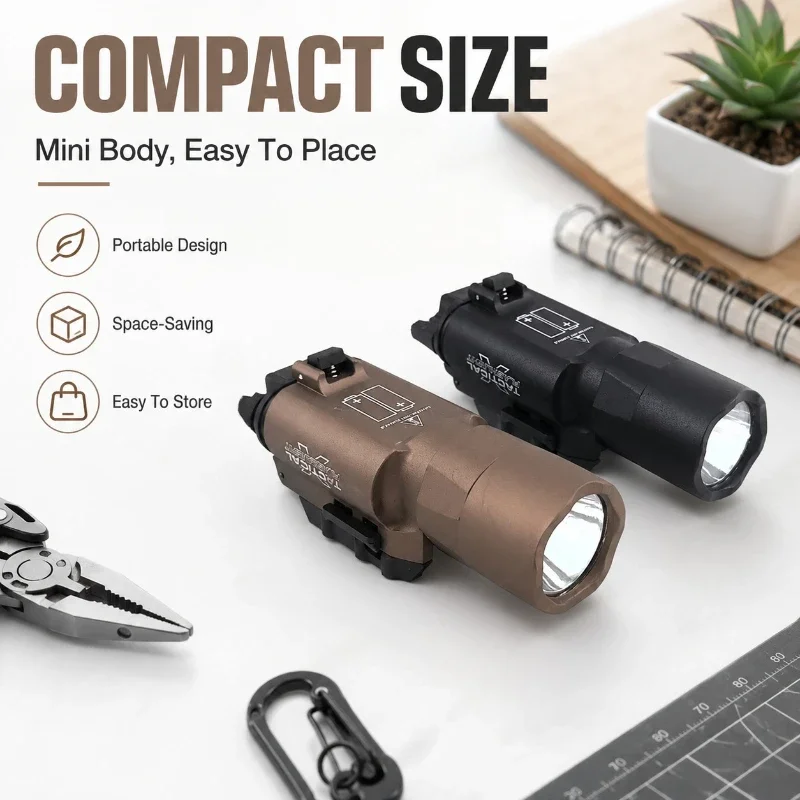 Sturdy Metal Housing Mini Hand‑held Light Bright Source Accessory for Hobby Collection Decoration