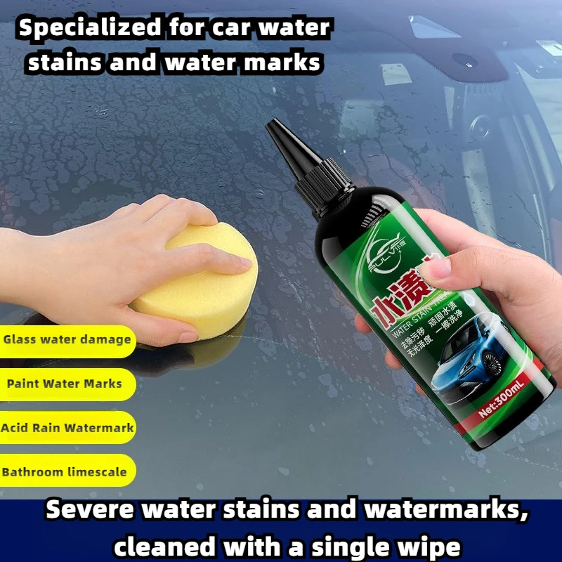 

Auto Glass Water Stain Cleaner Paint Glas Acid Rain Water Stains Oil Stains Bug Stainn Resin Stainns Easy to Remove Stubborn