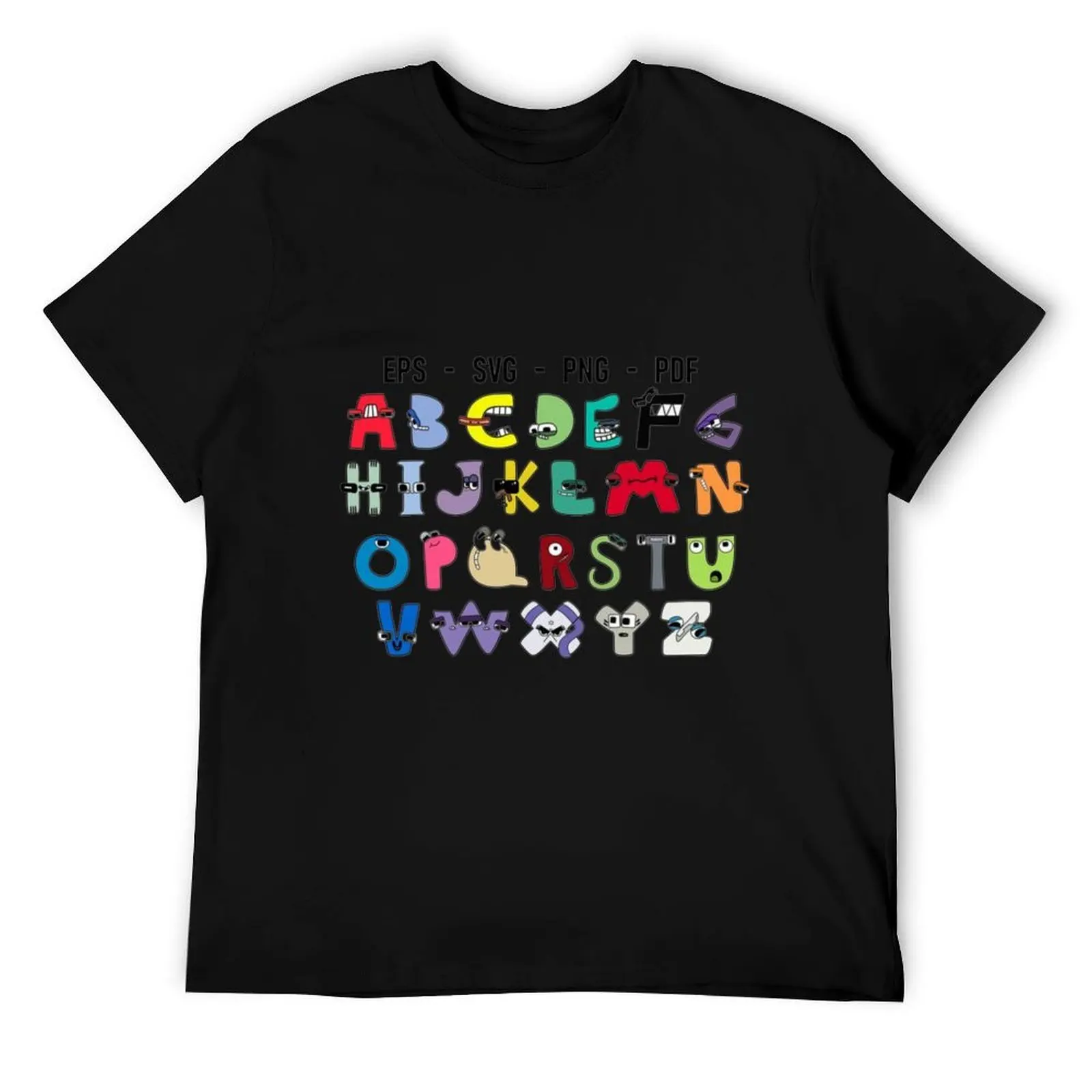 

Alphabet Lore Series T-Shirt man t shirts graphic t shirt for man 100 percent cotton T-Shirt