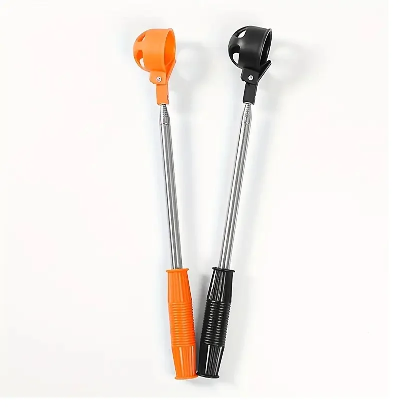 Recuperador de Bolas de Golfe para Água - Apanhador de Bolas de Golfe Telescópico Portátil em Aço Inoxidável com Sistema de Bloqueio Automático