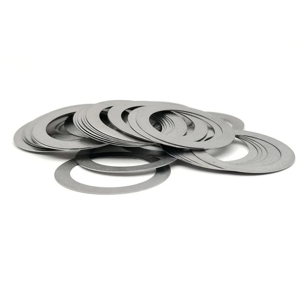 Ruitai M8 M9 DIN988 SUS304 A2 Stainless Steel Adjusting Shim Washers Ultra-thin Plain Washer Flat Gaskets 0.1mm-1.0mm Thickness