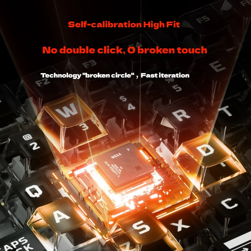 Dareu Ek75 Rt Magnetic Axis Mechanical Keyboard Aluminium Alloy Housing Quick Response Rgb Competitive Mode Gaming Keyboard Gift