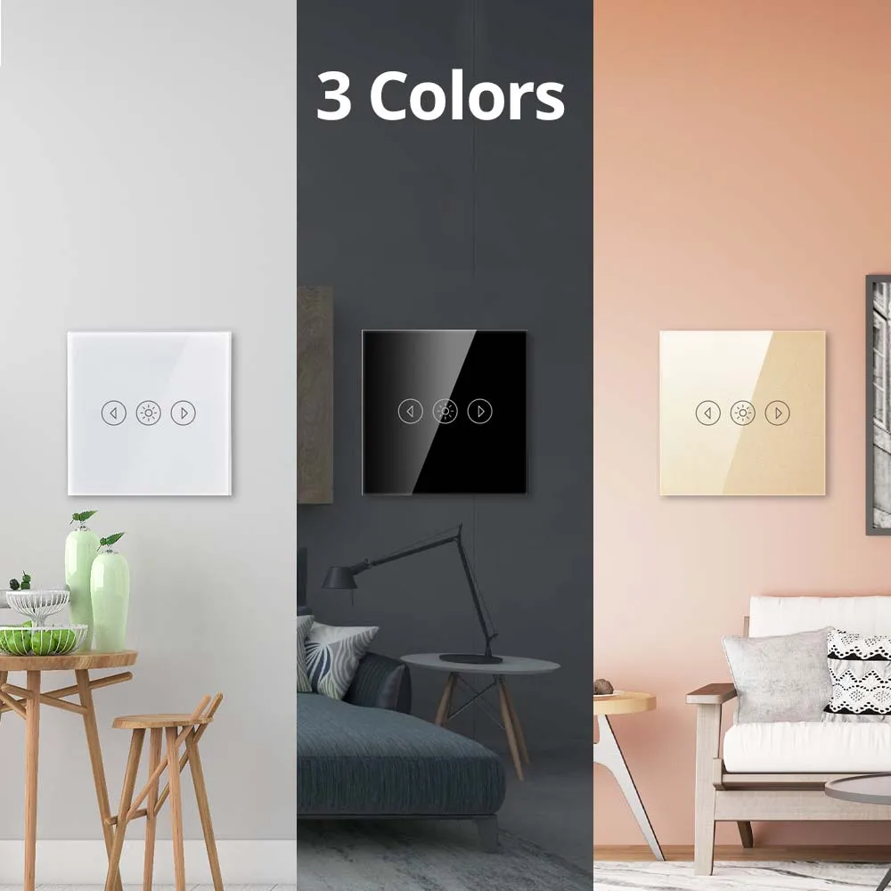 Imagem -04 - Wallpad Dimmer wi fi Interruptor de Toque da ue Casa Inteligente Interruptores Ewelink Aplicativo Funciona com o Google Casa Alexa Controle Voz 500w Ac90250v