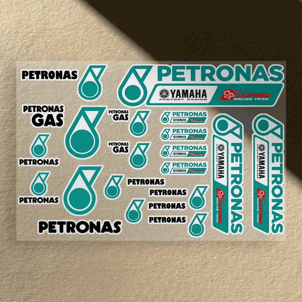 

Motorcycle Sticker Waterproof for Helme Tank Car Body Bicycle Universal Vinyl Decal P-Petronas