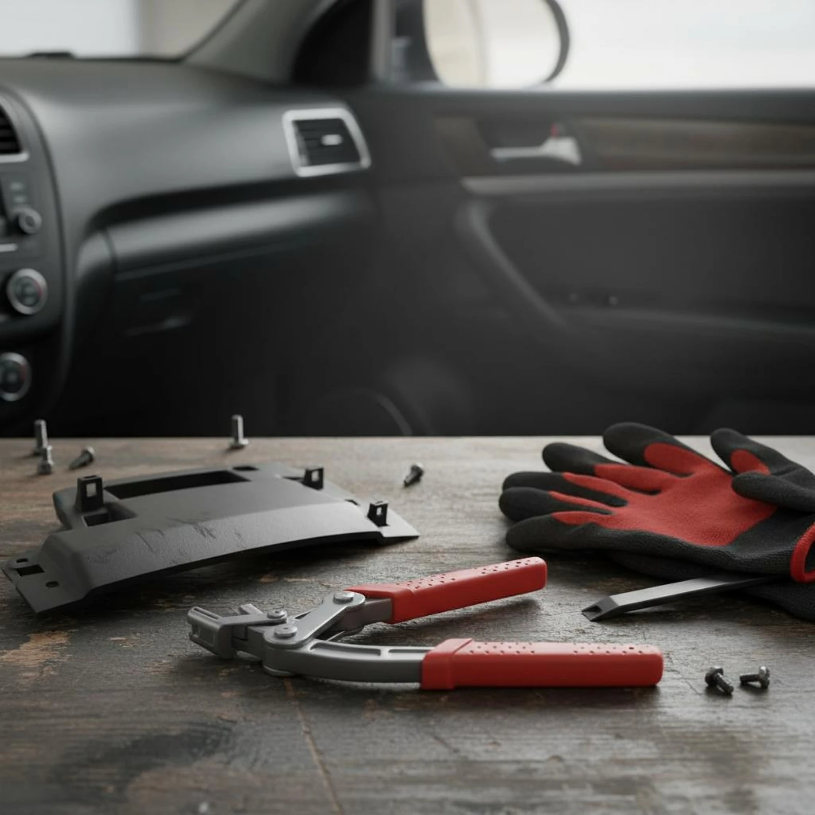 

Fastener Clip Pliers Multi-Purpose Vehicle Trim Clip Puller Trim Removal Pliers Long-Lasting Metal Ergonomic Handle