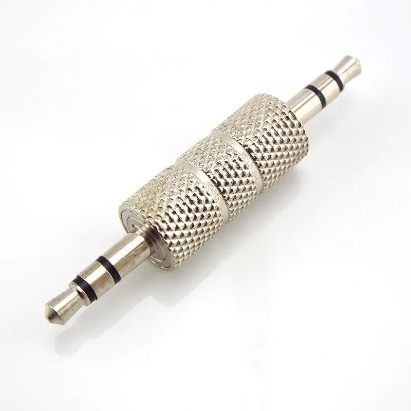 5/10PCS Connector 3.5MM Jack to Jack Straight Adapter Real Audio Connector Adapter 3.5mm 3 Pole Earphone Plug Extanded Wire D6