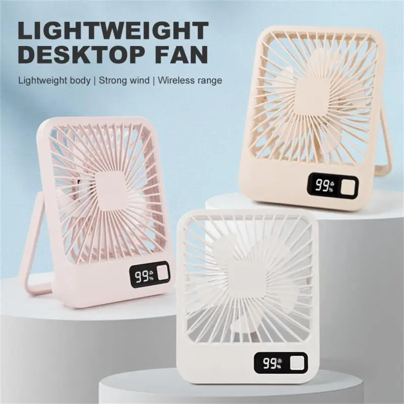 Ventilador de Mesa Dobrável, Eficiente, Recarregável, Dobrável, Compacto, Silencioso, Mesa, Portátil, Alívio de Calor, Tendência, Escritório