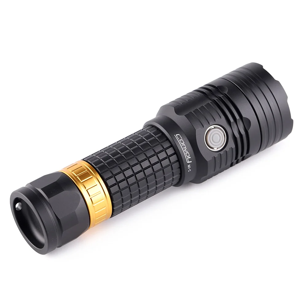 Convoy M3-C XHP70.3 HI R9050 high CRI, 26650 26800 rechargeable flashlight, torch ,with 26800 extension tube ,with 26800 battery