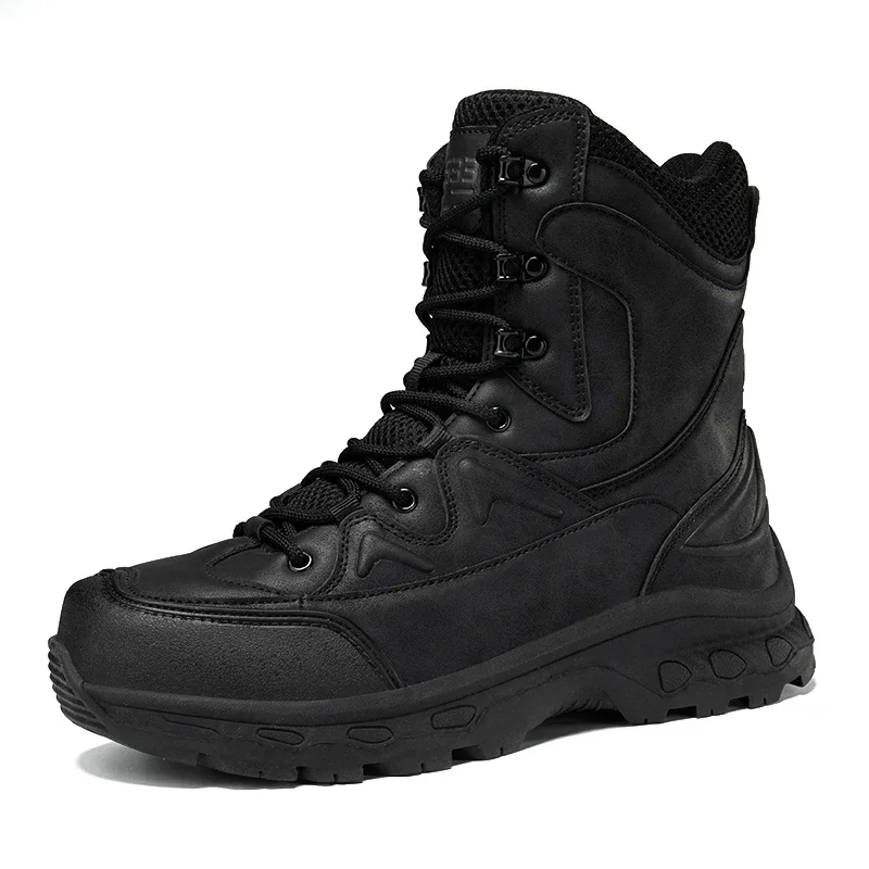 Fashion Men Boots Desert Tactical Boots Mens High Top Outdoor Hiking Shoes Waterproof Ankle Work Safty Sneakers