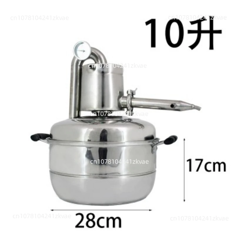 Small Mini Household Brewer 304 Stainless Steel Distiller Distiller Hydrosol Machine Induction Cooker Heating