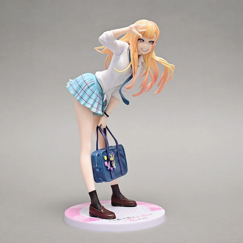 21 سنتيمتر فستاني حبيبي عمل الشكل كيتاجاوا مارين زي مدرسي تنورة شكل أنيمي فتاة نموذج منضدية الديكور صديق هدية #6