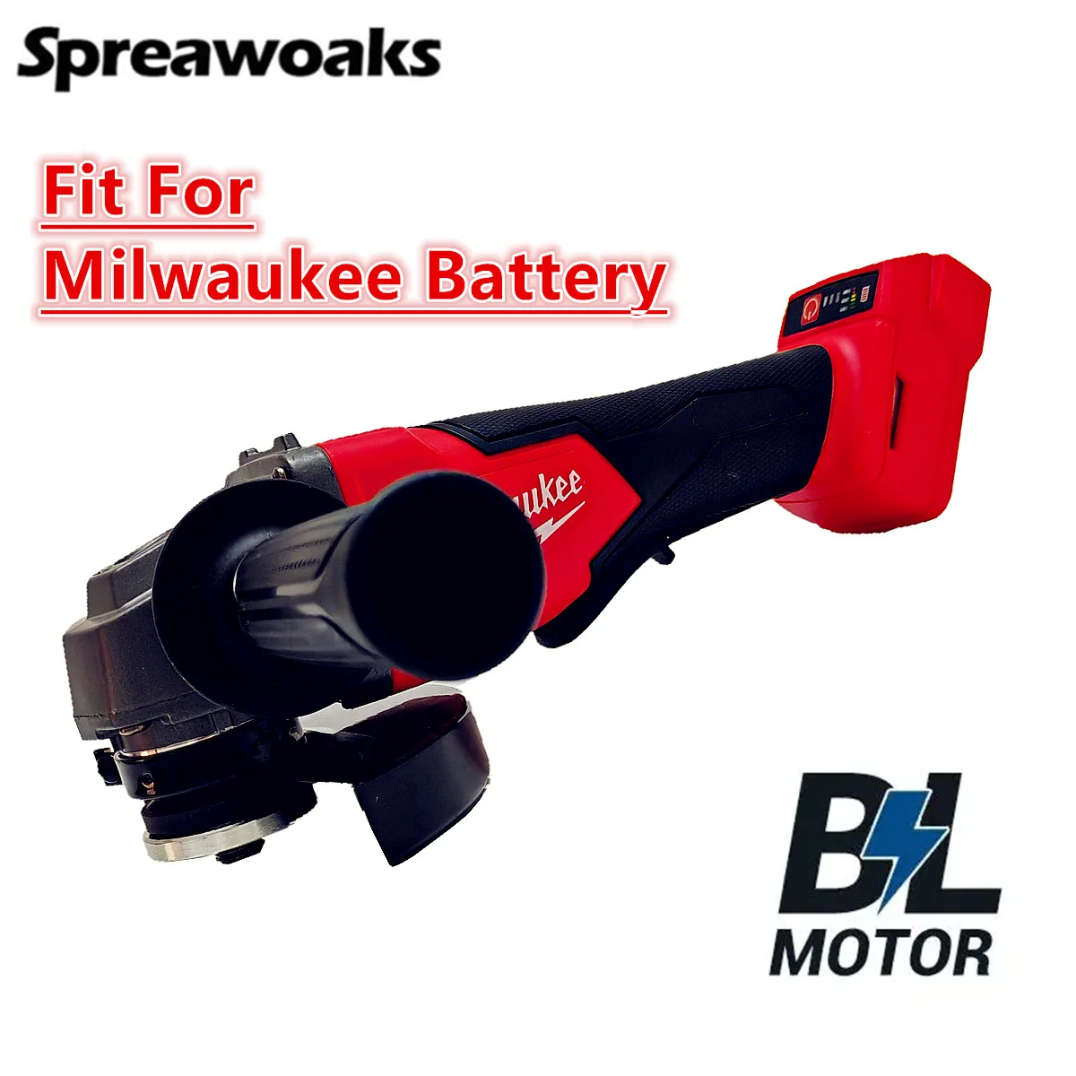 

Fit For Milwaukee 18V Battery Brushless Angle Grinder 3 Gears 125mm Electric Cordless Polishing Cutting Machine M14 Power Tools